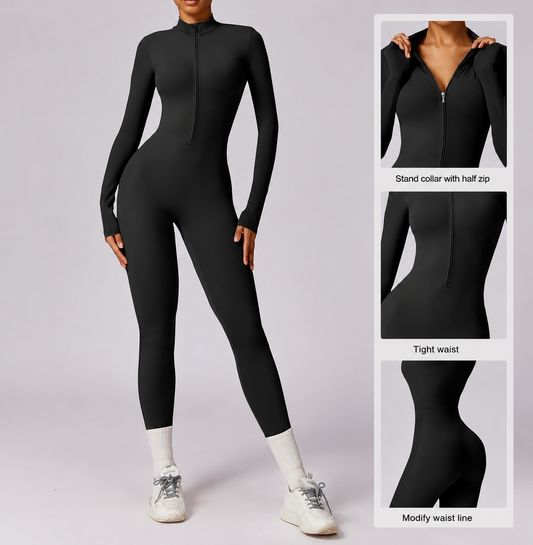 SculptFit Zip Jumpsuit