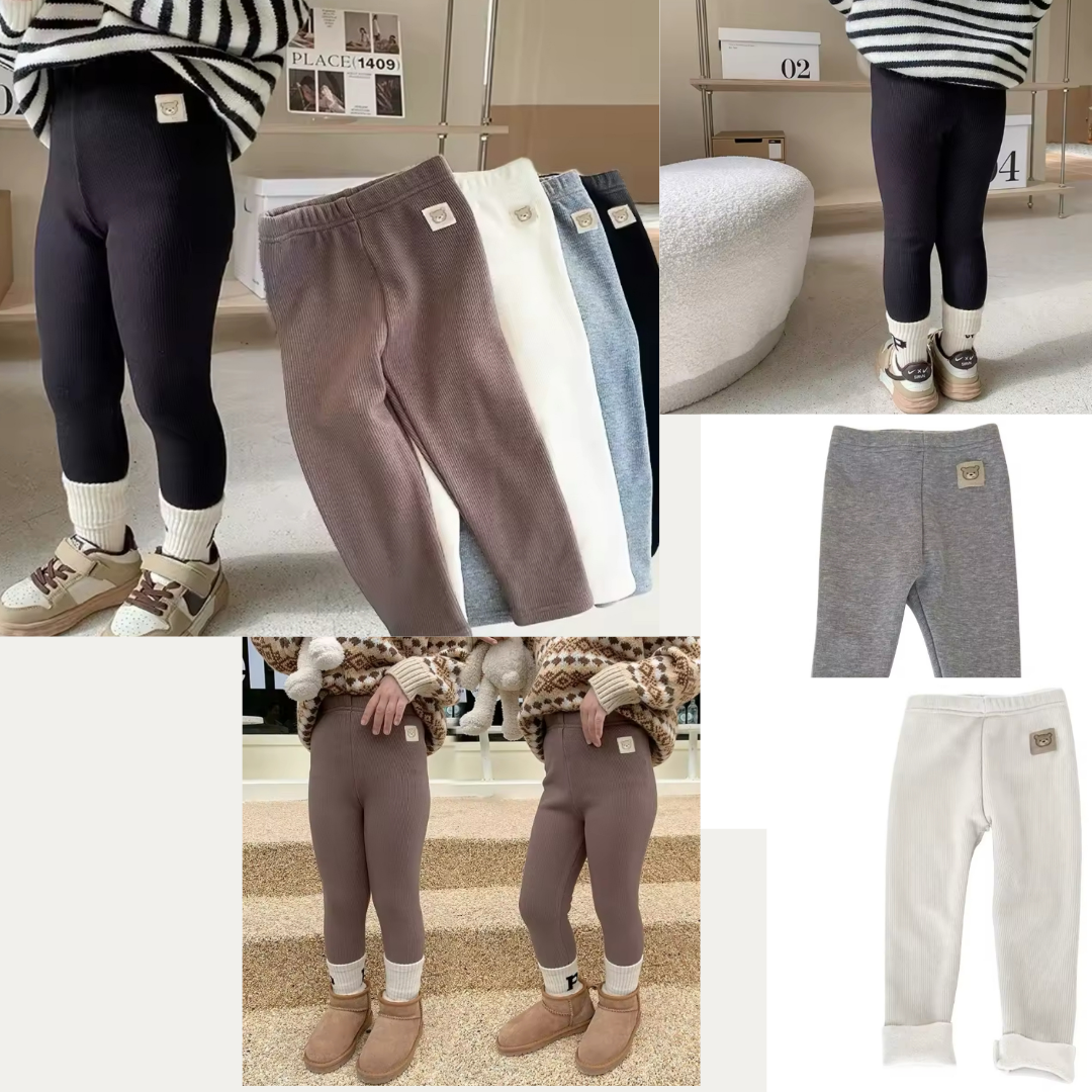 Winter Thermo-Leggings für Kinder – Kuschelig gefüttert & elastisch | Warm, bequem & stylisch