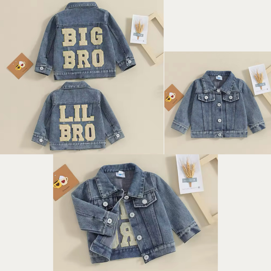 Jeansjacken für Geschwister – Big Bro & Lil Bro