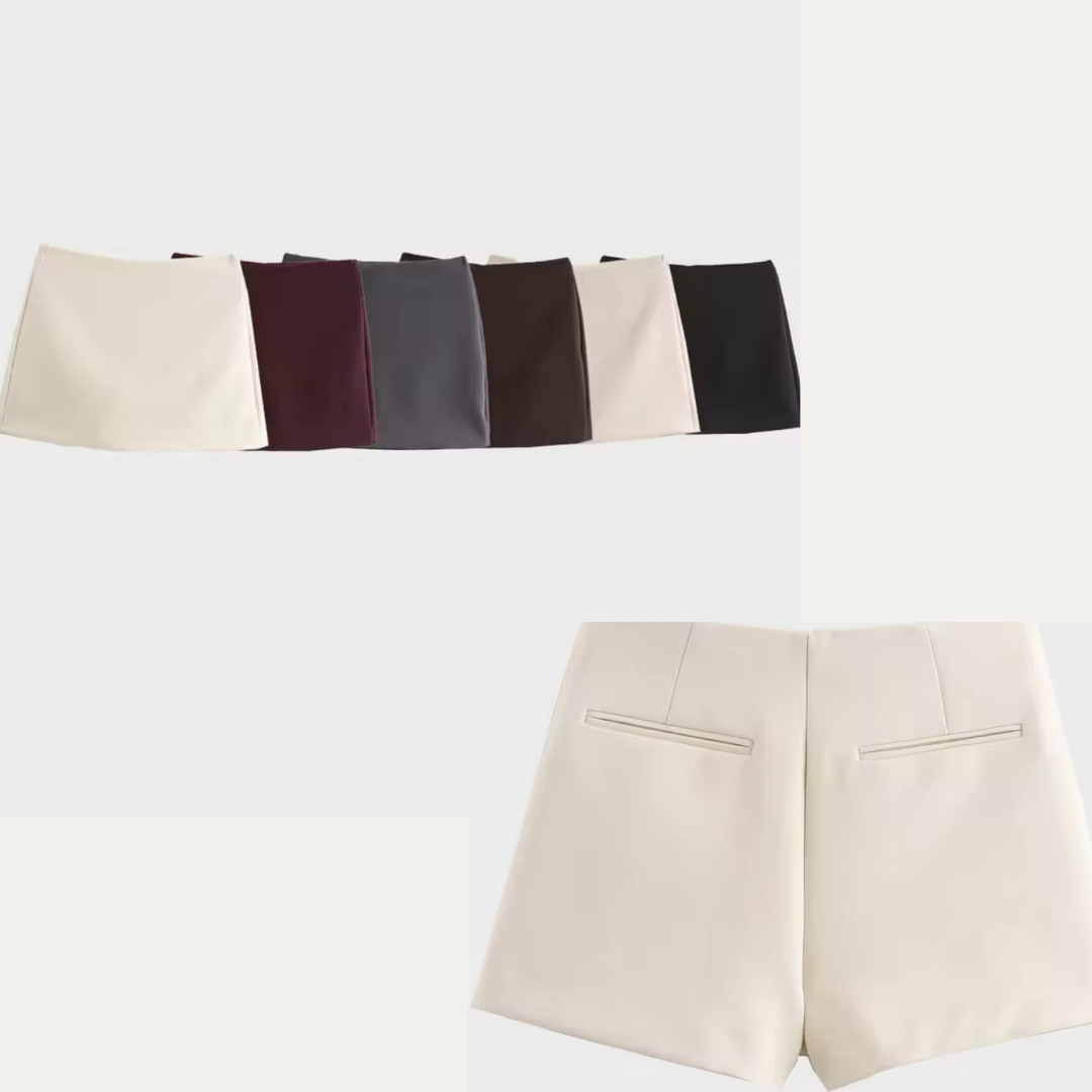 Elegante Shorts im Rock-Design – Minimalistisch und Vielseitig