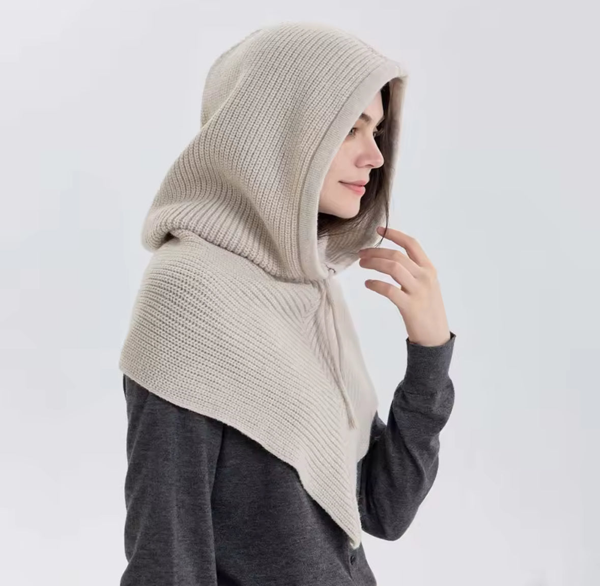 Cosy Knit Hood Schal