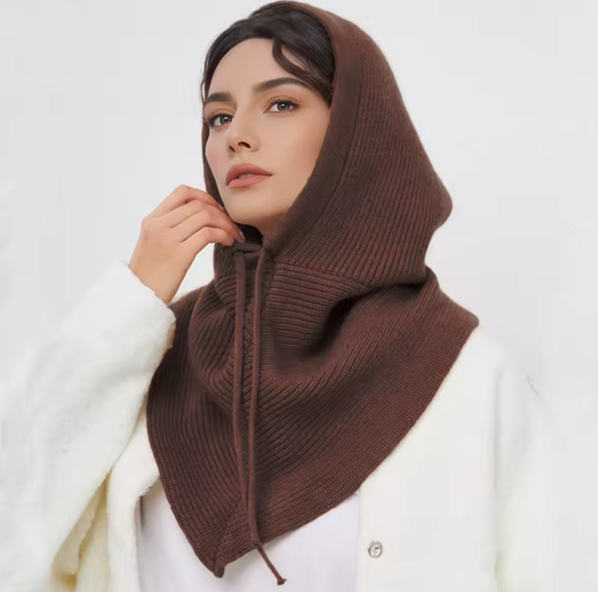 Cosy Knit Hood Schal