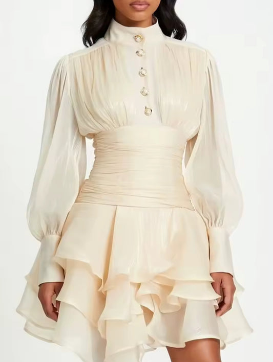Élise Ruffle Couture Dress
