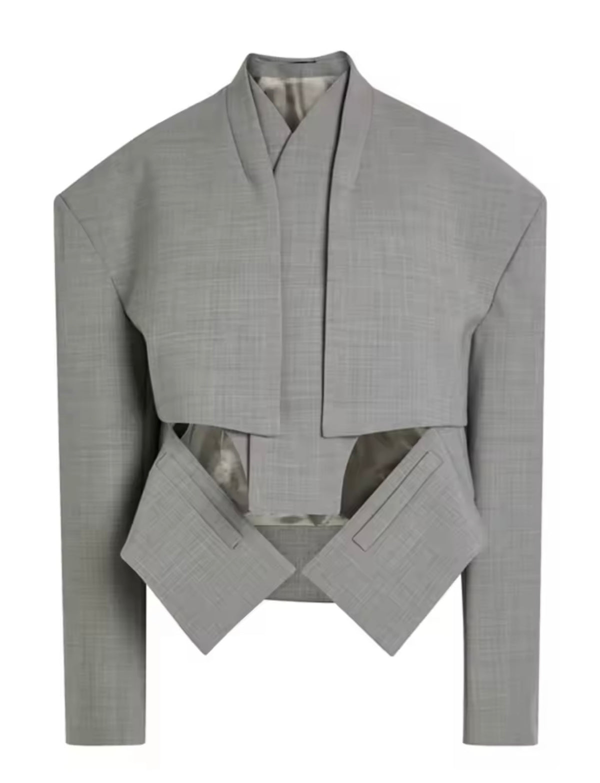 Asymmetrischer Cropped Blazer