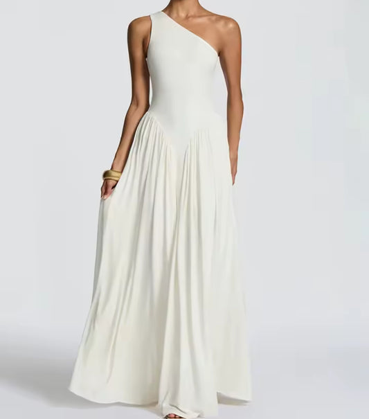 Élise One Shoulder Maxi Dress